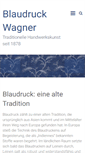 Mobile Screenshot of blaudruck.at